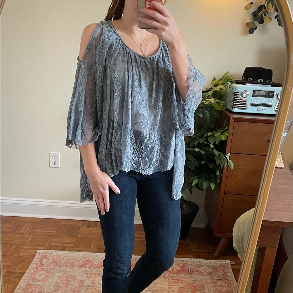 Free People Lace Top
